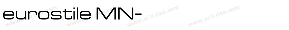 eurostile MN字体转换
